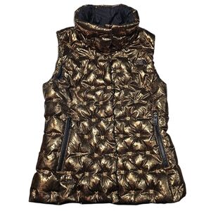 The North Face 550 Puffer Down Vest Winter Holladown Crop Copper Women's XS